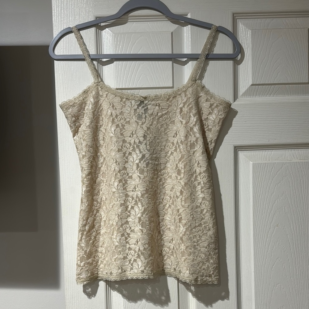 White house black market Elegant Cream Lace Women’s size s